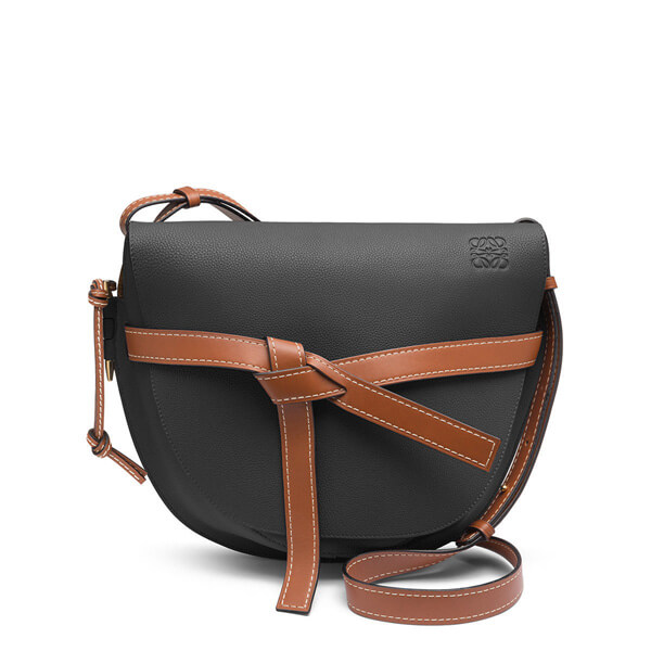 2018-19AW新作 ロエベ スーパーコピー★ロエベ Gate Small Bag Black/Pecan Color